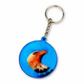 Lenticular PVC Key Chain (2" Circular Shape)